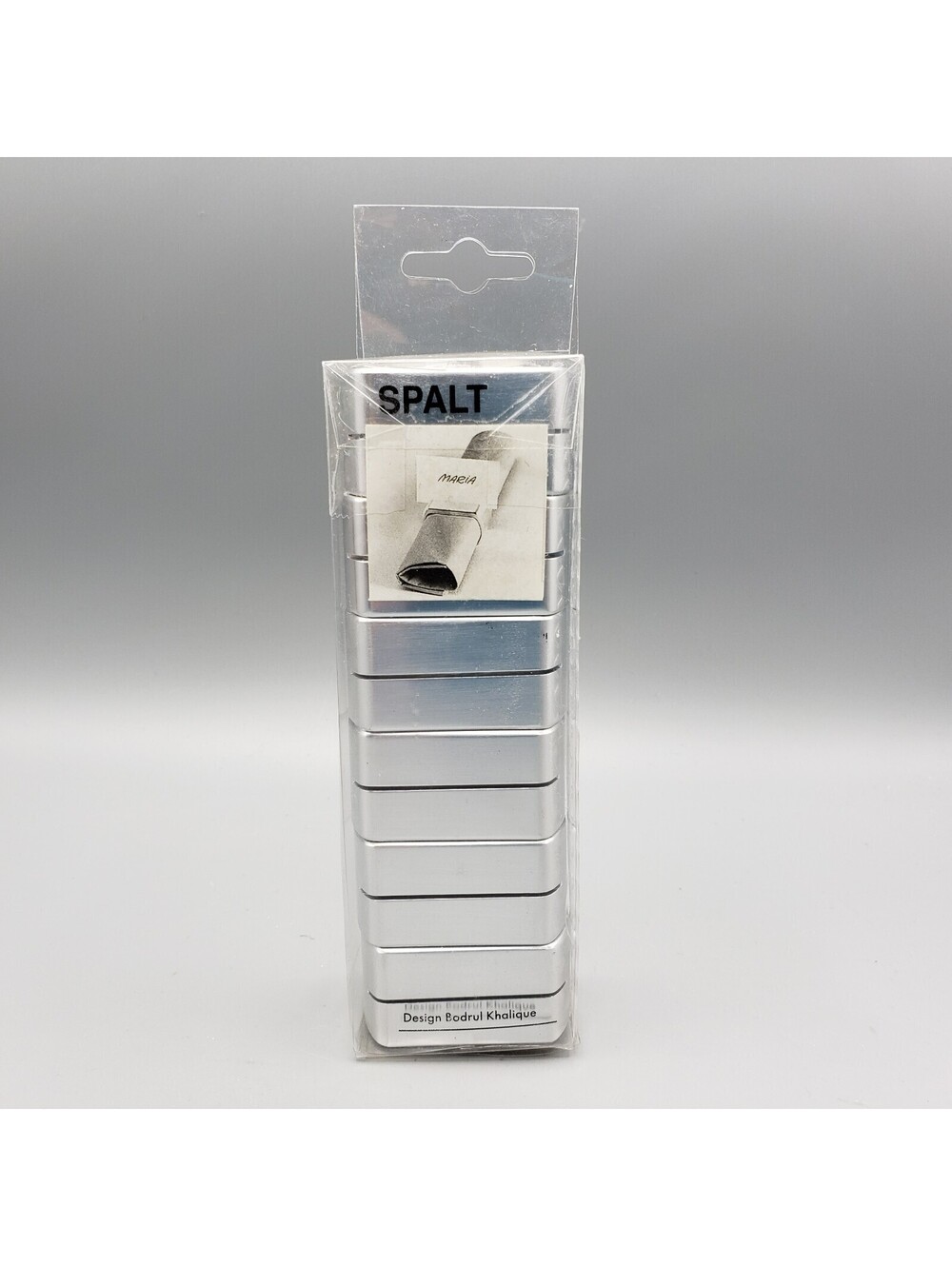 IKEA SPALT Silver Napkin Rings Name Card Holder NIP Model 200.596.07 Metal READ